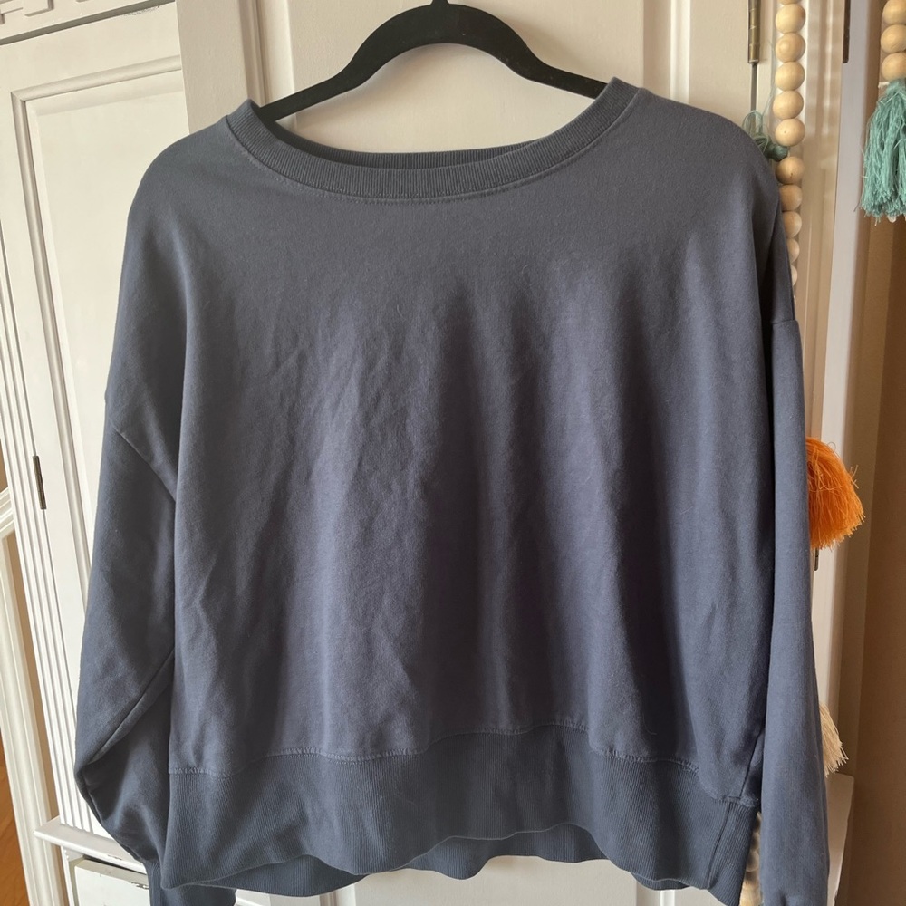 Blue/Gray cropped RDI Sweatshirt